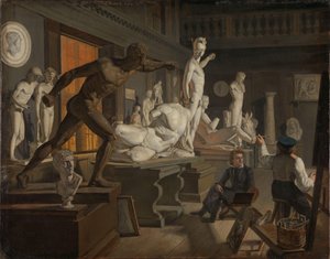 Szene aus der Akademie in Kopenhagen, ca. 1827-28