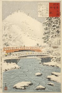 Shinkyō, Heilige Brücke in Nikkō von Kobayashi Kiyochika