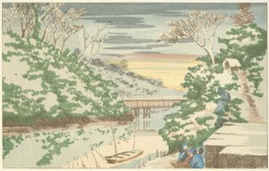 Schnee in Ochanomizu von Kobayashi Kiyochika