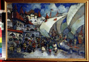 Bühnenbild für die Oper Sadko von N. Rimski-Korsakow von Konstantin Alekseevich Korovin