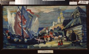 Bühnenbild für die Oper Sadko von N. Rimski-Korsakow von Konstantin Alekseevich Korovin