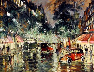 Regennacht in Paris von Konstantin Alekseevich Korovin