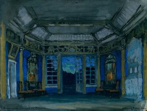 Bühnenbild für die Oper Chowanschtschina von M. Mussorgski, 1911