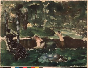 Badende von Konstantin Andreevic Somov