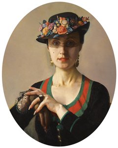 Porträt einer Dame, 1936 von Konstantin Andreevic Somov