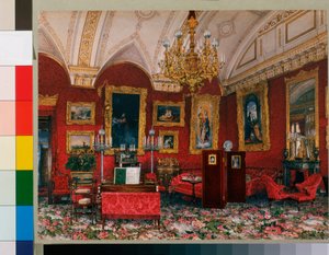 Interieurs des Winterpalastes: Das Arbeitszimmer der Großfürstin Maria Nikolajewna von Konstantin Andreyevich Ukhtomsky