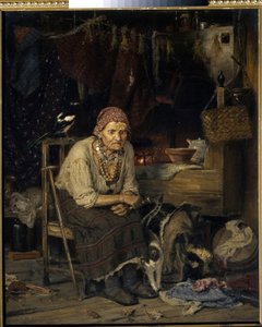 Eine Hexe von Konstantin Apollonovich Savitsky
