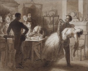 Illustration zum Gedicht Die Frau des Tambower Schatzmeisters von M. Lermontov, 1862