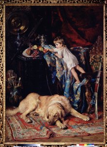 Im Atelier des Künstlers von Konstantin Egorovich Makovsky