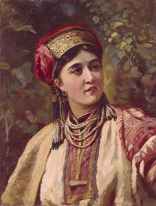 Mädchen in traditioneller Kleidung