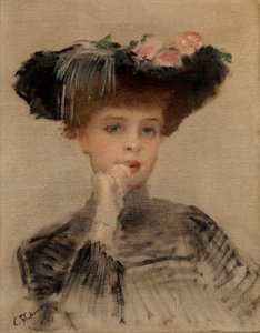 Mode Belle Époque: Die Pariserin von Konstantin Egorovich Makovsky
