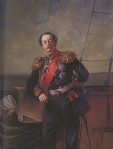 Porträt von Graf Nikolay Nikolayevich Muravyov-Amursky 1809-1881, 1863 von Konstantin Egorovich Makovsky