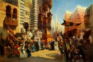 Rückkehr des heiligen Teppichs von Mekka nach Kairo, 1876, 1965 von Konstantin Egorovich Makovsky