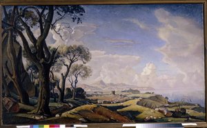 Landschaft mit Bäumen