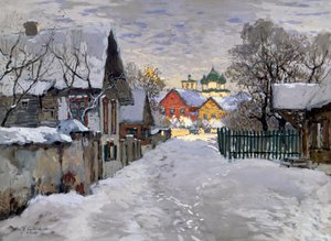 Winternacht, eine Ecke von Pskow von Konstantin Ivanovich Gorbatov