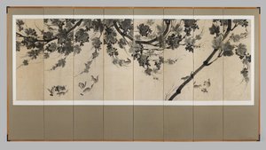 Weinreben und Streifenhörnchen, ca. 1800 von Korean School
