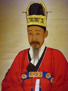 Porträt von Yi Haeung (oder „Shibaek“) von Korean School