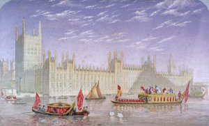 Der Palast von Westminster, London, ca. 1850 von Kronheim and Co