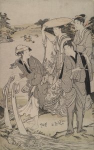 Tamagawa in der Provinz Musashi aus den Sechs Juwelenflüssen von Kubo Shunman