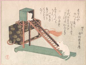 Weiße Mäuse beim Spielen von Kubo Shunman