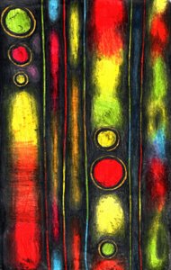 Bunte Leuchtende Linien
