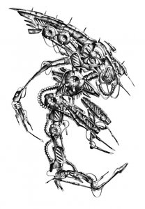Dunkles mechanisches Wesen