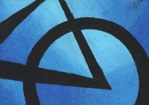 Tiefblaue abstrakte Formen