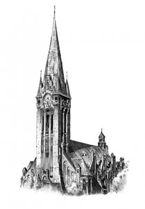 Gotischer Kirchturm