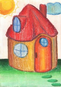 Fröhliches kleines Haus