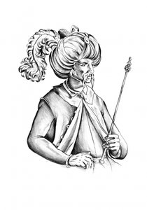 Historischer Mann mit Turban von Kulik