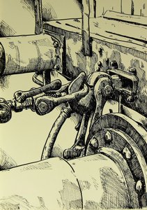 Industrielles Maschinendetail