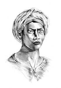 Intensives Turbanporträt von Kulik