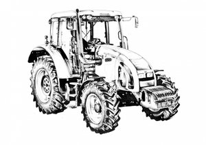 Moderner Bauerntraktor