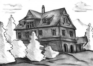 Geheimnisvolles altes Herrenhaus