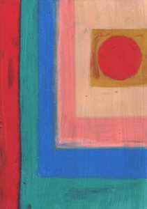 Rote Kreis-Komposition