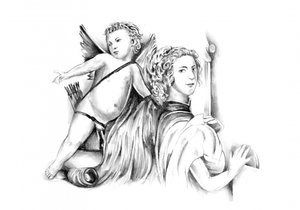 Renaissance Junge und Cherub