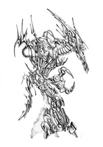 Sci-Fi-Cyborg-Krieger