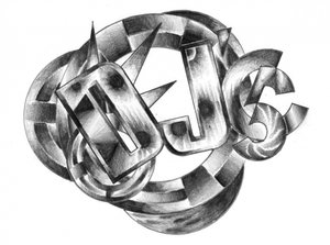 Elegante grafische Typografie