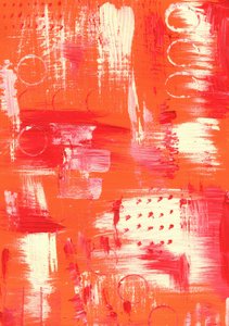 Lebendige Rot Orange Abstraktion