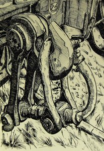 Vintage-Maschinengetriebe