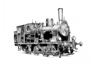 Vintage Dampflokomotive