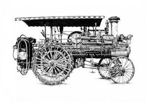Vintage Dampftraktor