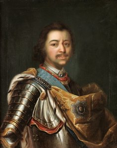 Porträt von Kaiser Peter I. der Große 1672-1725 von Kupecky