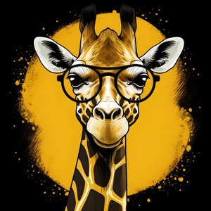 Giraffe mit Brille 4