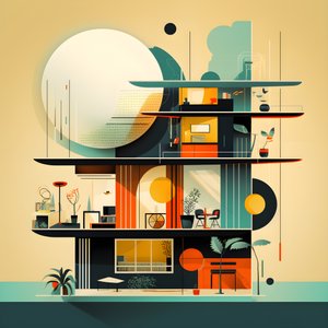 Moderne Design-Grafik von Kurt Heppke