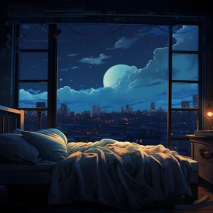Szene eines großen Fensters in einem Schlafzimmer der unteren Ebene