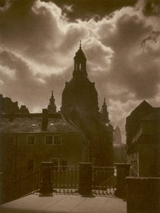 Dresden, Frauenkirche (s/w Foto) von Kurt Hielscher