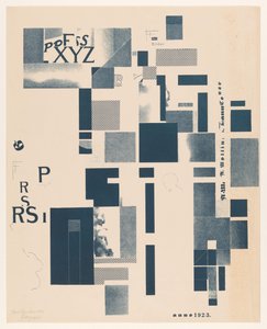 Komposition mit typografischen Elementen