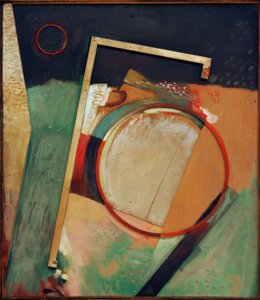 Ohne Titel (Bild mit Ring und Rahmen) von Kurt Schwitters