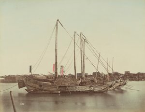 Japanische Dschunken, ca. 1880 von Kusakabe Kimbei